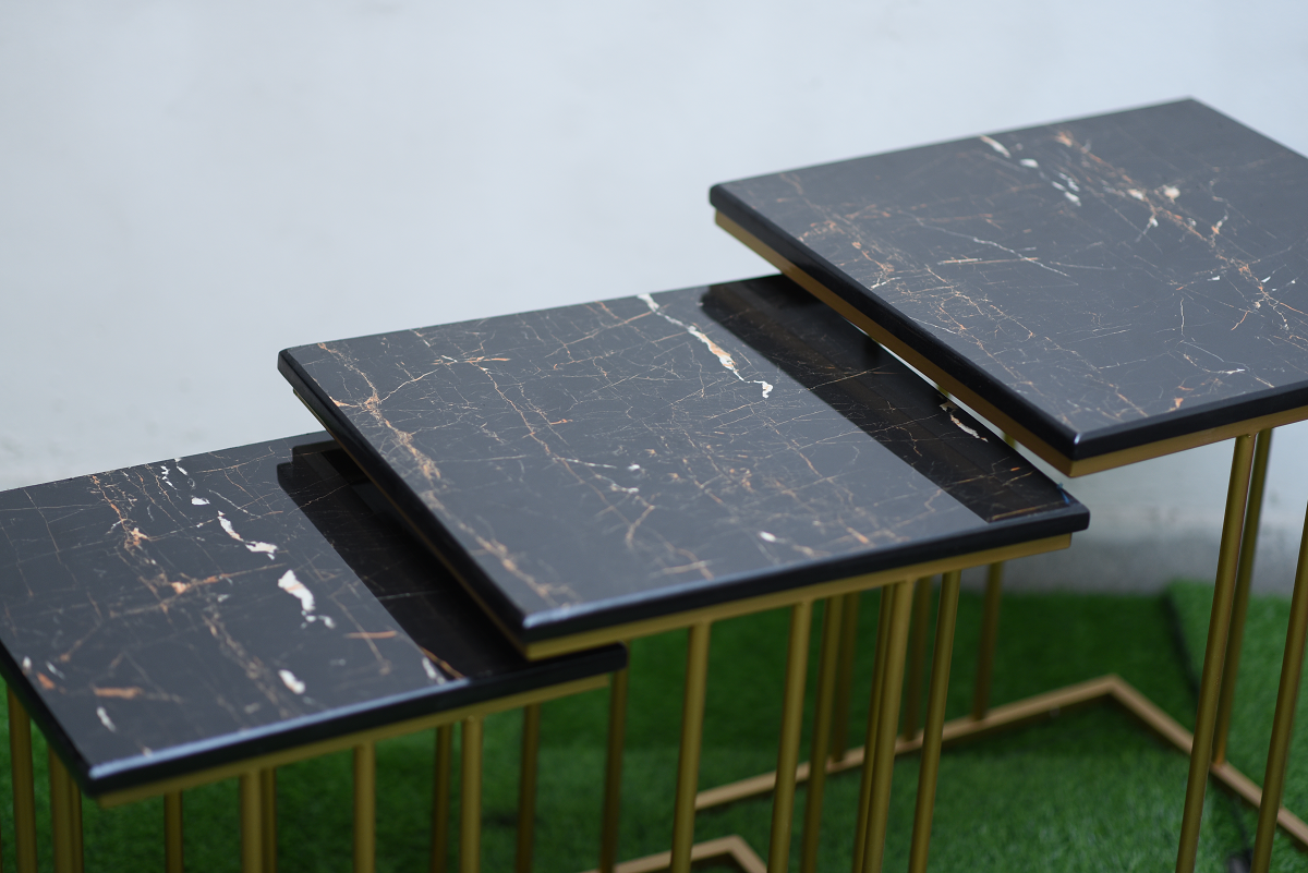 3-Piece Nesting Square Table 