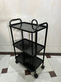 Small 3 Shelf Trolley Metal Frame Tea Serving Trolley