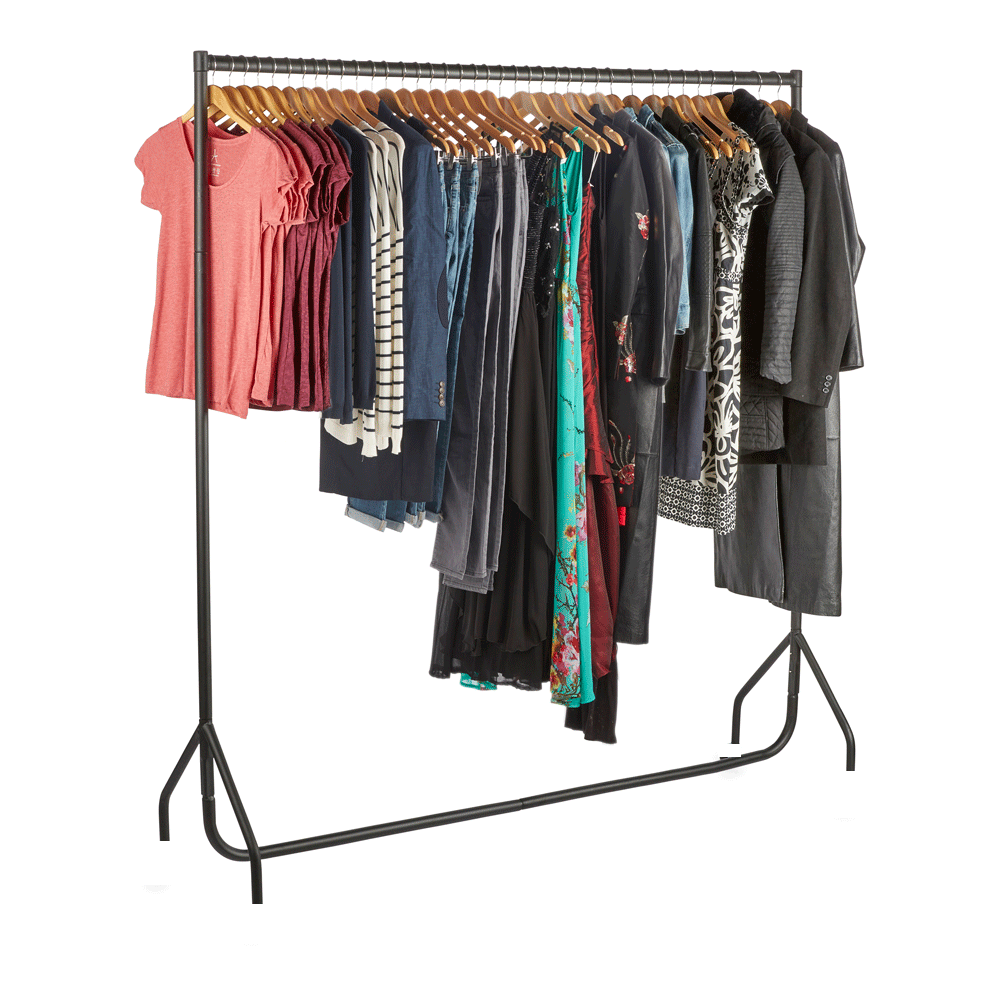 5 Feet Cloth Hanging Stand for Clothes Organization - Metal Furniture


