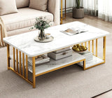 3 Shelf Center Table Elegant Luxury Look Modern Style