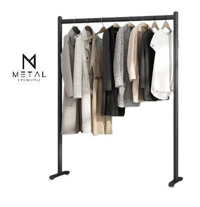 5 Feet Square Pipe Cloth Hanging Stand with Metal Frame – Metal Furniture

