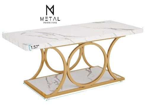 Square Center Table Ring Design | Modern Metal Furniture Pakistan