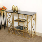 3 Shelf Console Table Entryway Table For Home Decor
