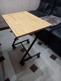 Z Shape Laptop Table Metal Frame With Wheels