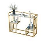 3-Tier Luxury Hallway Console Table Modern Design Elegant Look Console Table