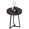 End Tables Sofa Laptop Side Table Round Coffee Table Mid Century Accent Table for Living Room Bedroom