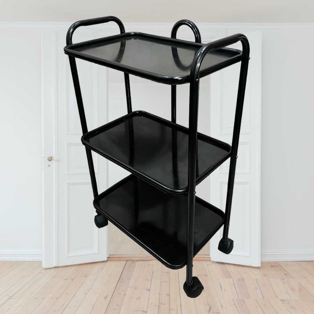 Small 3 Shelf Trolley Metal Frame Tea Serving Trolley