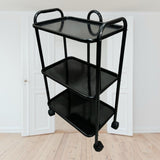 Small 3 Shelf Trolley Metal Frame Tea Serving Trolley