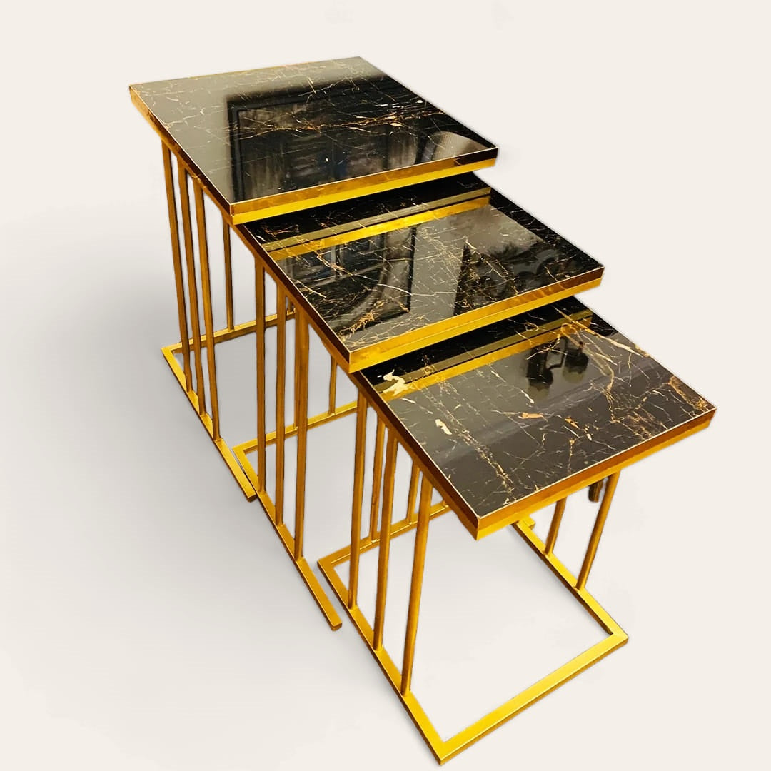 3-Piece Nesting Square Table 
