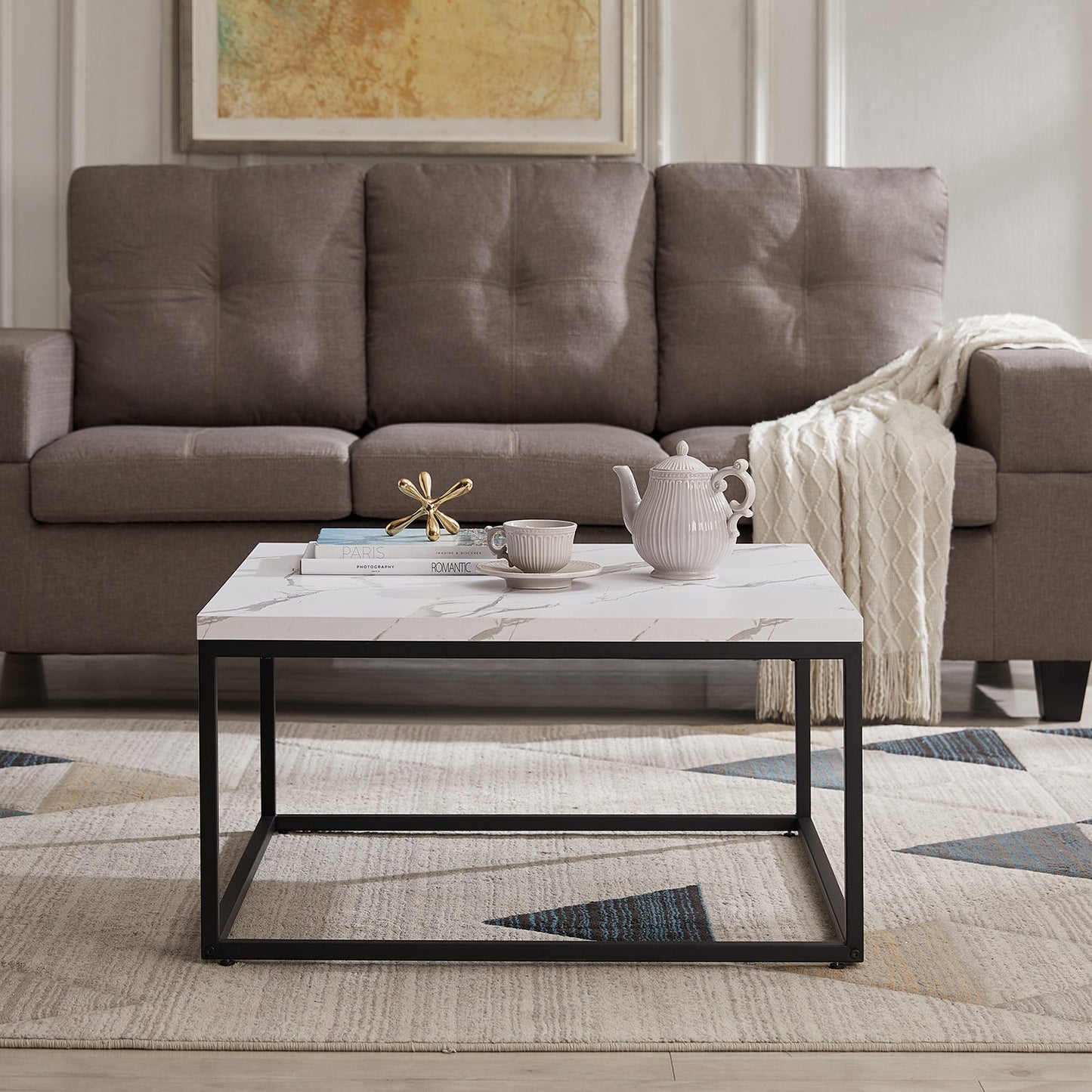 Simple Square Shape Center Table Living Room Table