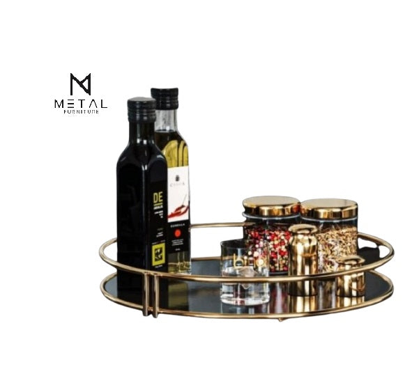 Round Tray Makeup Organizer Matal Frame Premimum Quality