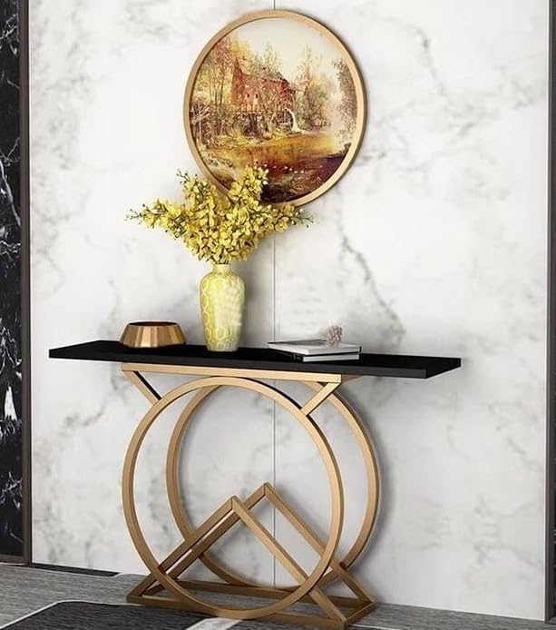 Modern Rings Console Table – Metal Furniture

