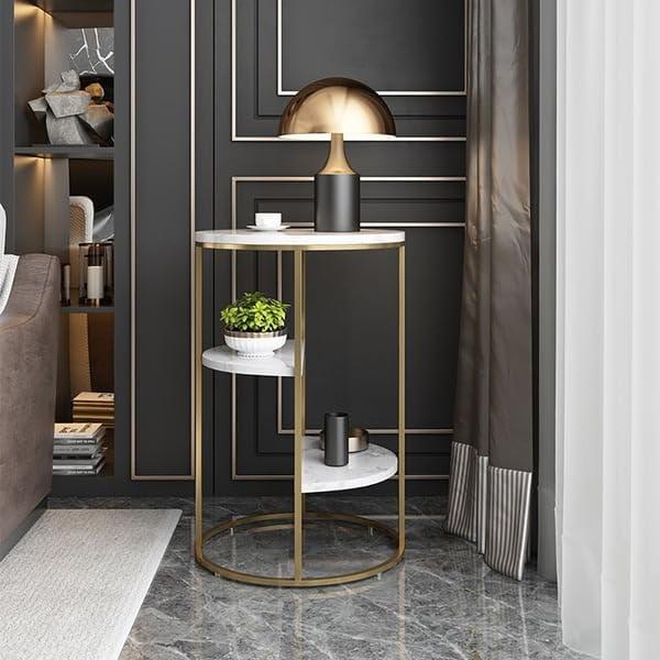 3-Tier Storage Coffee Table - Metal Furniture