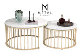 2 Piece Of Nesting Center Table Round Table Luxury Style Table with Living Room