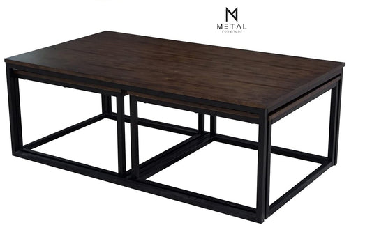 3 pieces Center Table Set Modern Look Living Room Table
