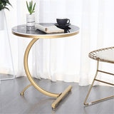 Bend Shaped Coffee Table Round Side Table Modern Style Coffee Table