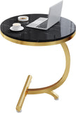 Bend Shaped Coffee Table Round Side Table Modern Style Coffee Table