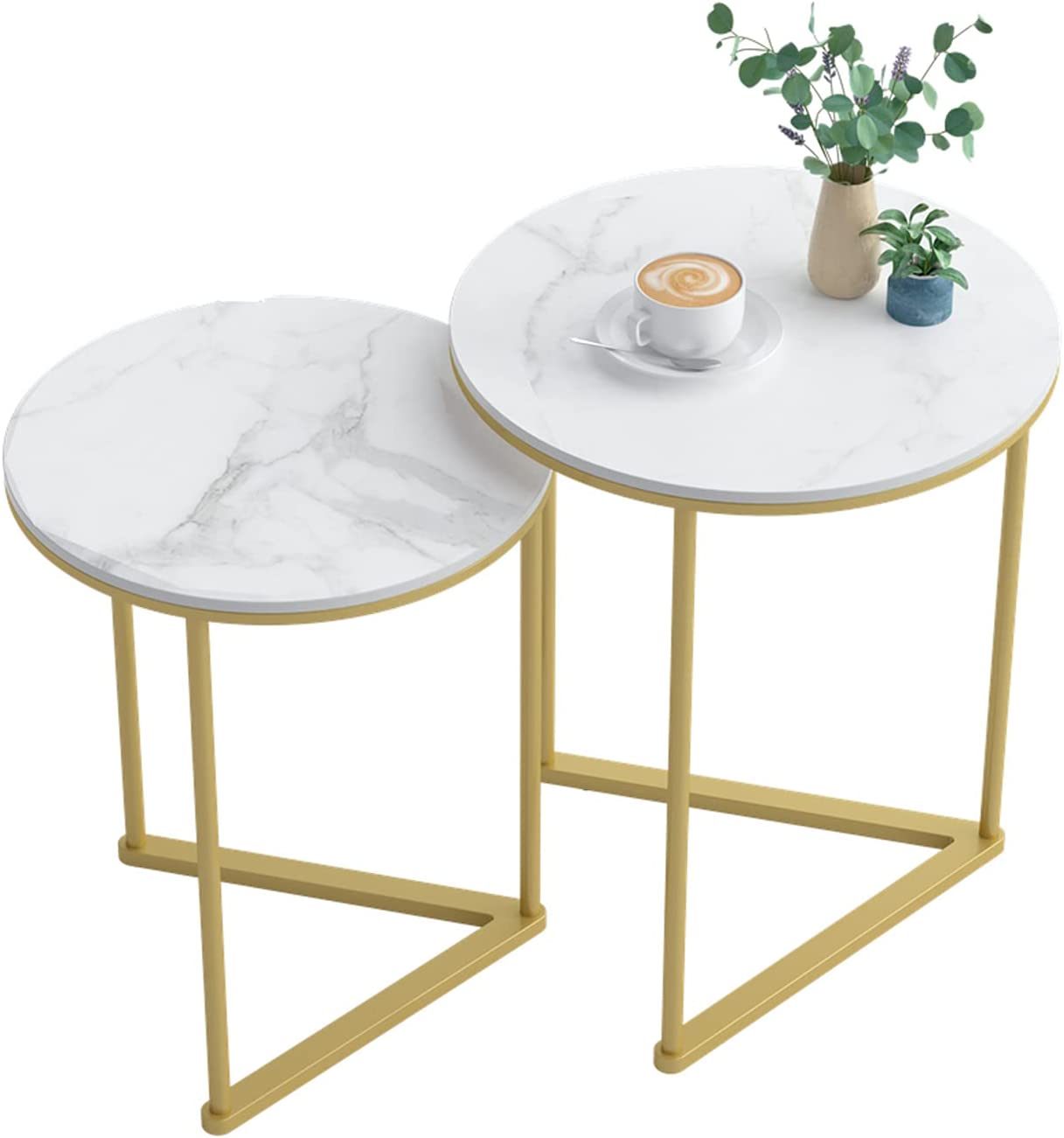 V-Shape 2-Piece Nesting Table - Metal Furniture