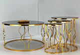 Elegant & Premium Style Round Center +  round Nesting Table Set (3 Pcs)