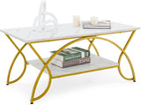 2 Tier Modern Center Table Luxury Living Room Table