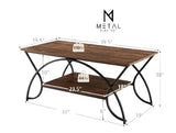 2 Tier Modern Center Table Luxury Living Room Table