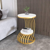 2-Tier Coffee Table Luxury Look Sofa Side Table