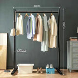 Square Pipe Cloth Hanging Stand 5 Feet Hanging Stand Metal Frame