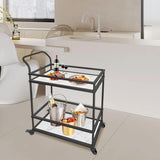 2-Tier Serving Tea Trolley Elegant & Modern Look
