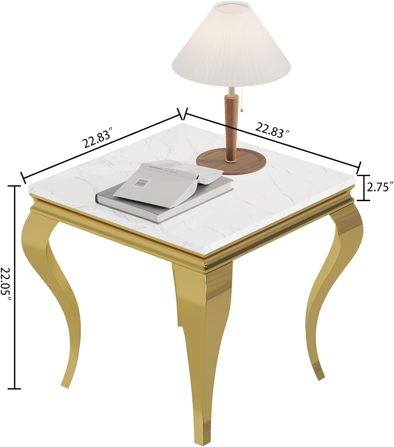 Viatorial Leg Sofa Style Coffee Table Bedside Table  Elegant Look Wooden Top Coffee Table