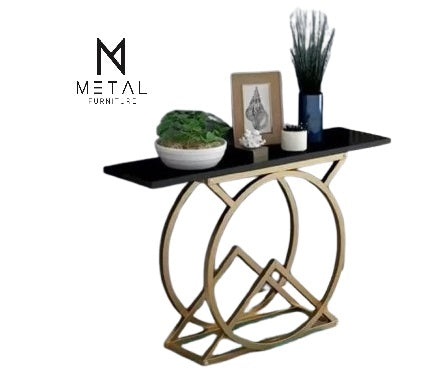 Modern Rings Console Table – Metal Furniture

