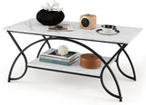 2 Tier Modern Center Table Luxury Living Room Table