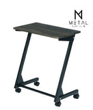 Z Shape Laptop Table Metal Frame With Wheels