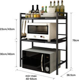 Double Shelf Metal Oven Rack Kitchen Organizer