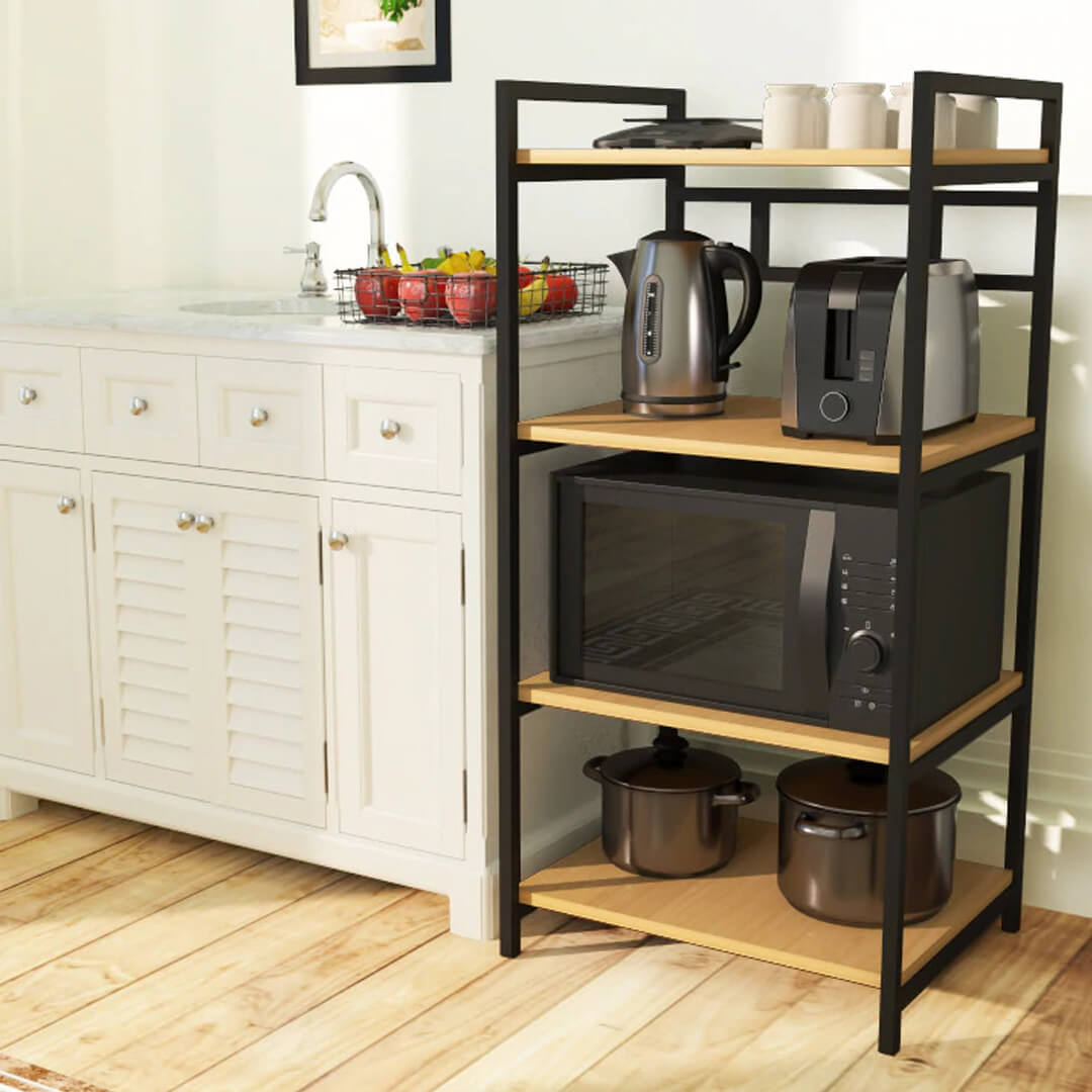 4 Layer Microwave Oven Rack – Metal Furniture