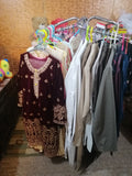 Boutique Hanger 4 Layer Cloth Hanging Stand 48 Hangers Hanging Space Silver