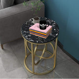 Center 2 Ring Coffee Table Round Coffee Table Luxury Look Modern Design Side Table