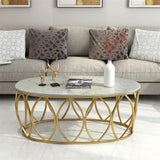 Luxury Gold Metal frame Center Table