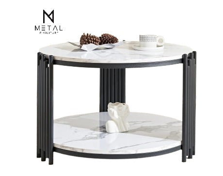 Rode Based Round Center Table Elegant Look Modern Design