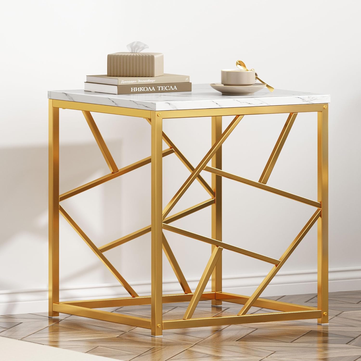 Versatile Square Base Coffee Table – Metal Furniture