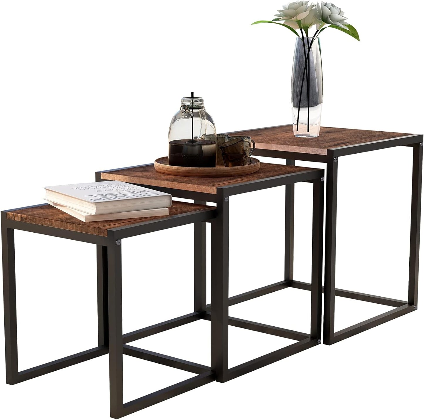 3 Pieces Nesting Table Set Living Room Home furniture