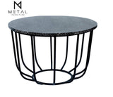 Round Center Table Luxury Furniture Home Gold Paint Finish