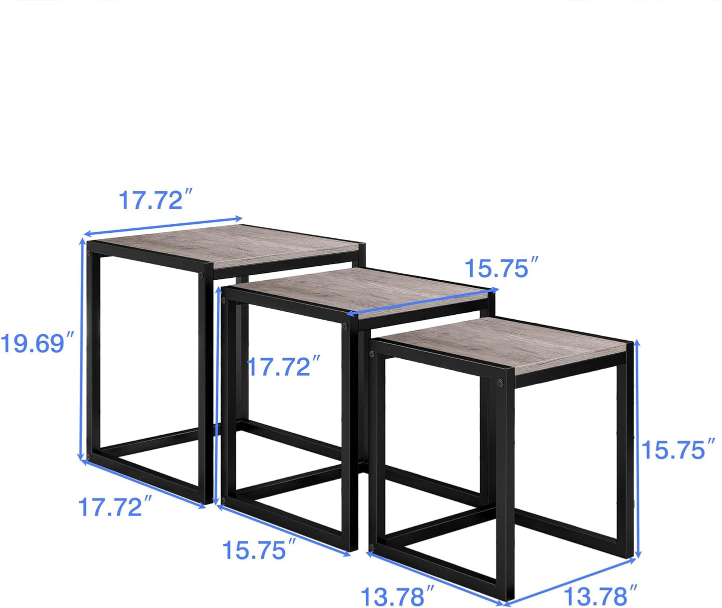 3 Pieces Nesting Table Set Living Room Home furniture