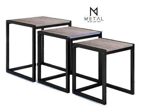 3 Pieces Nesting Table Set Living Room Home furniture