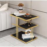 Elegance Look Coffee Table 3 -Tier Coffee Table Living Room Sofa Side Table