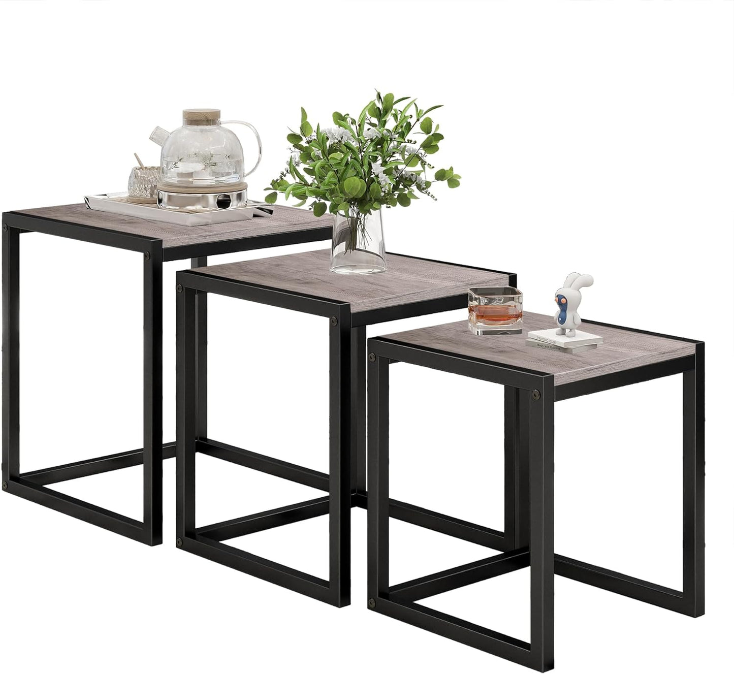 3 Pieces Nesting Table Set Living Room Home furniture