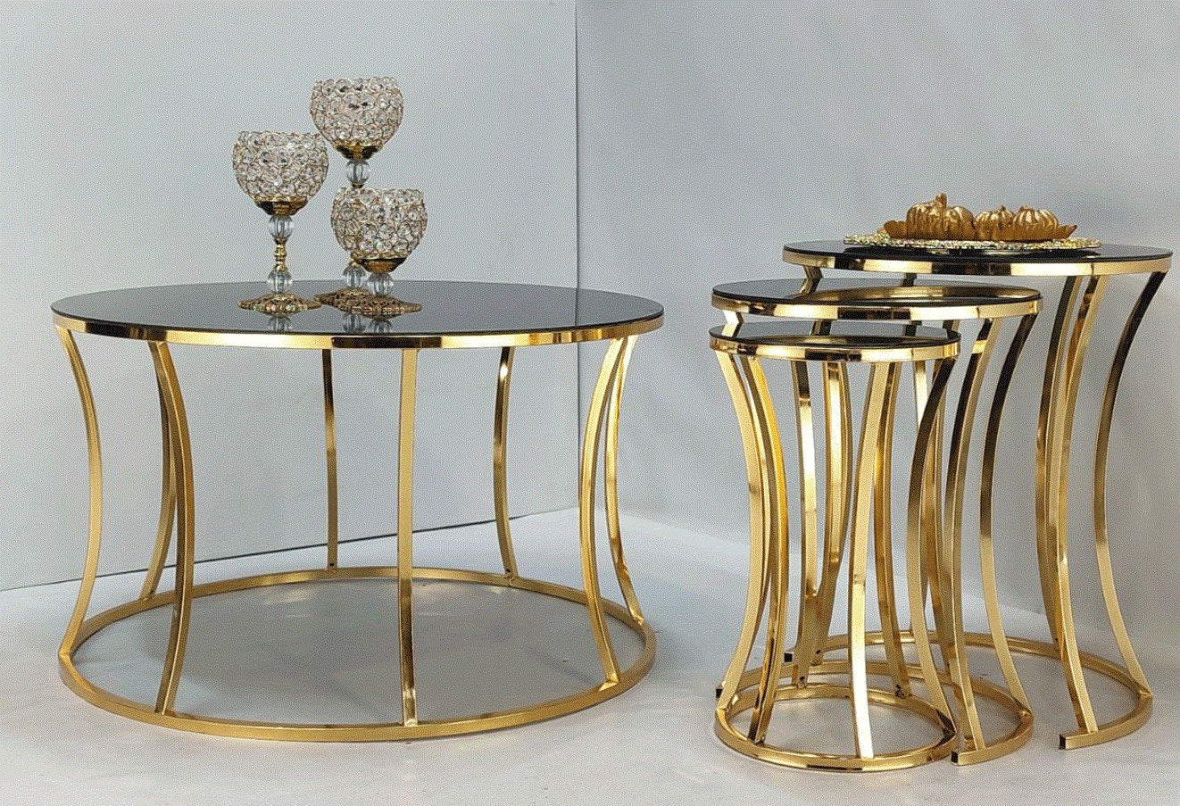 Metal Circle Frame Center Table - Metal Furniture