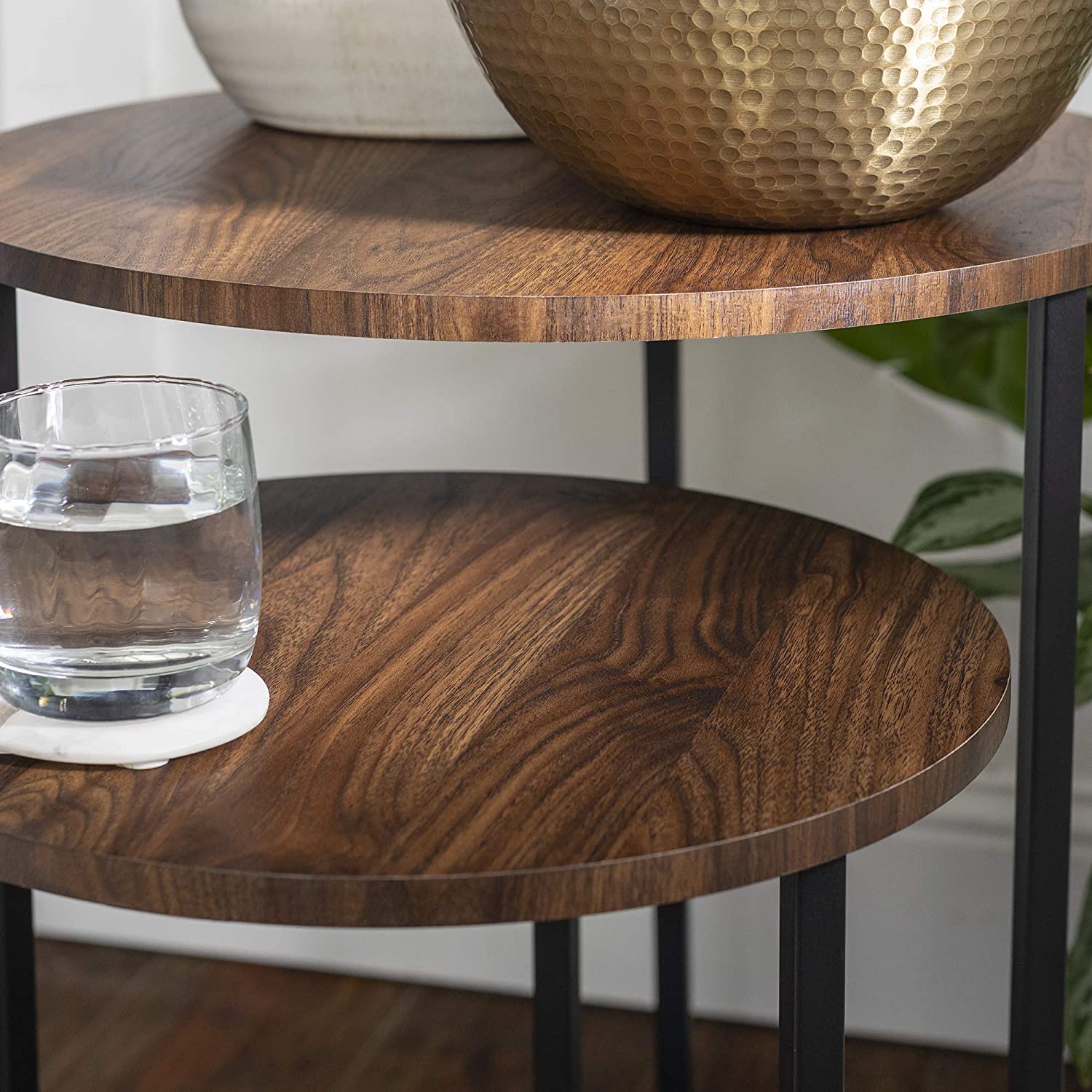 V-Shape 2-Piece Nesting Table - Metal Furniture