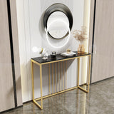 Narrow Rode Console Table Entryway Living Room Table