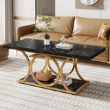 Center Ring Square Center Table Living Room Table