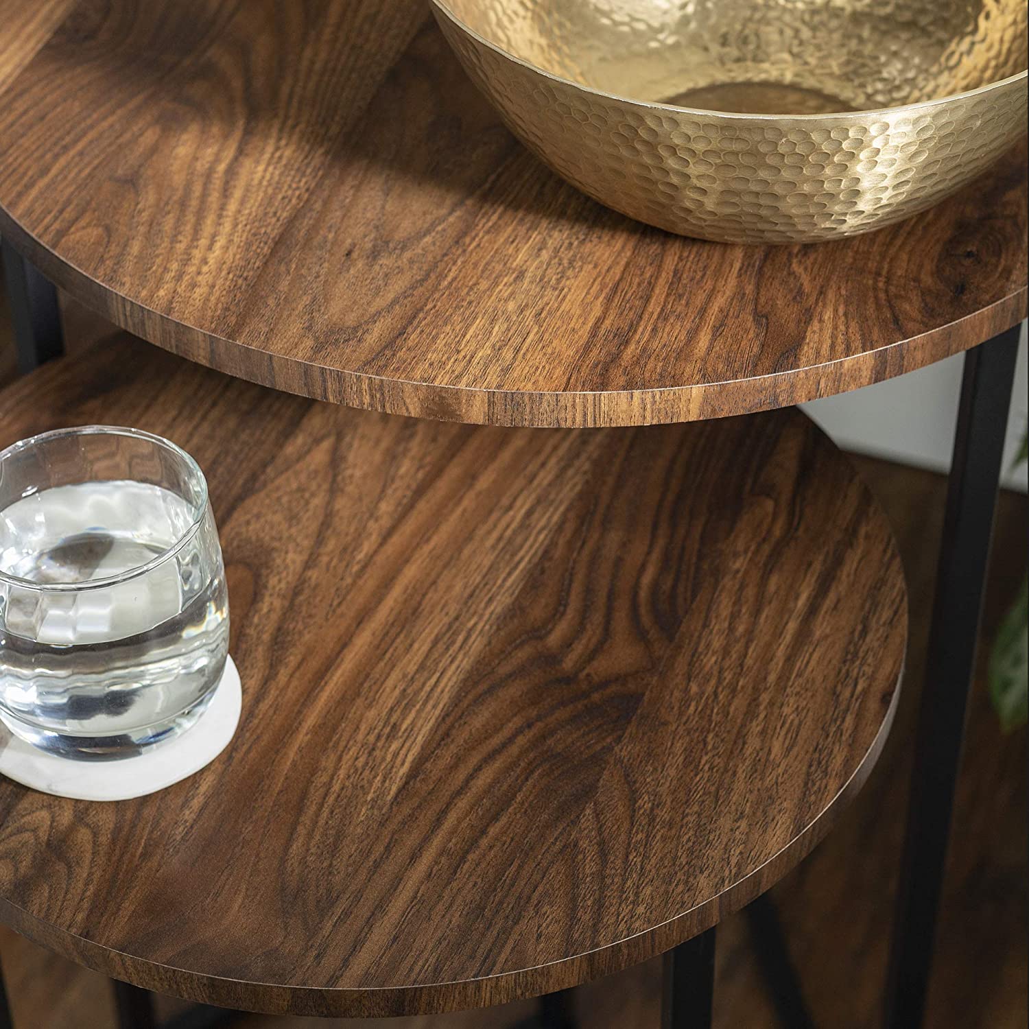 V-Shape 2-Piece Nesting Table - Metal Furniture
